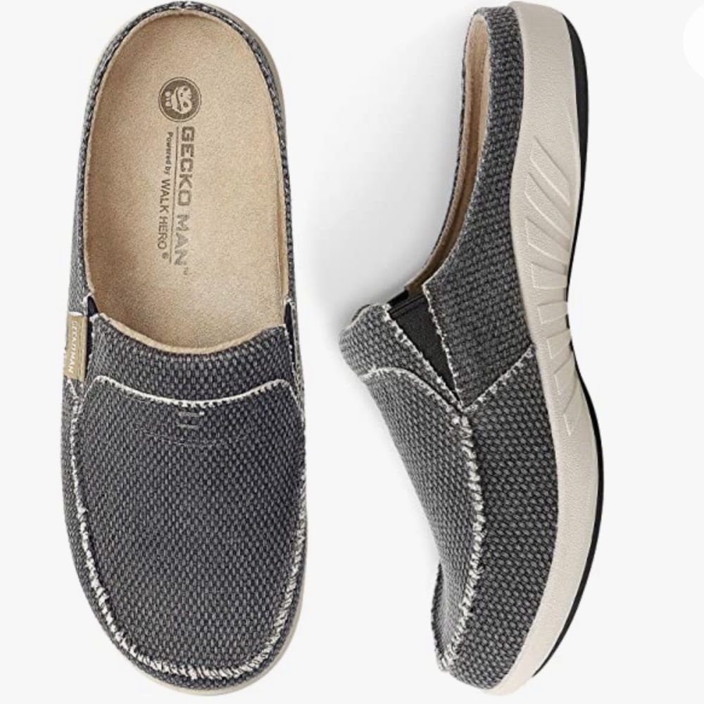 Gecko Man-Powered by Walk Hero - Black Slippers size 14